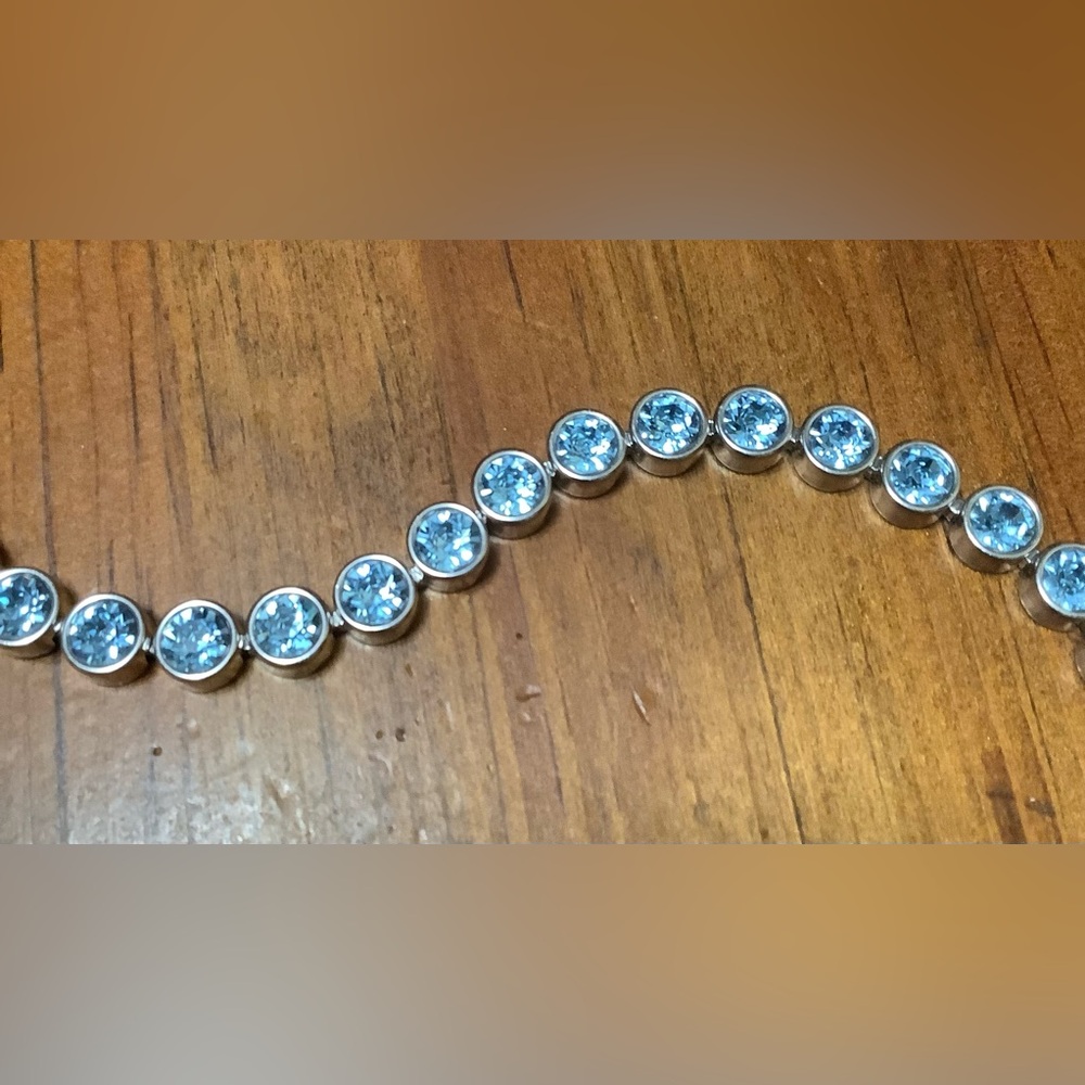 Swarovski Touchstone Crystal Ice Bracelet - Aquamarine